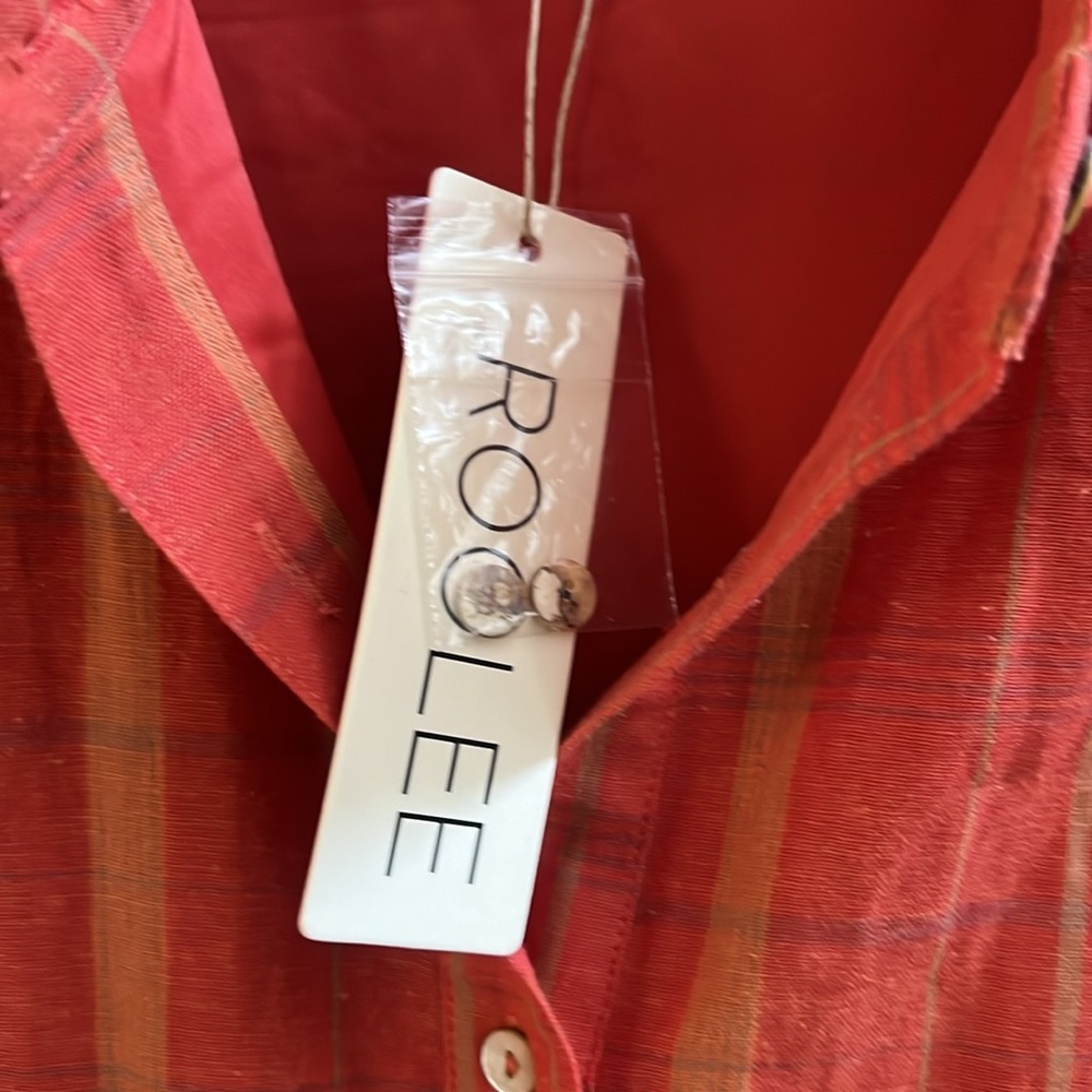 Roolee Scarlet Tie Waist Dress Orange Plaid Medium NWT
BOUTIQUE - Picture 8 of 8